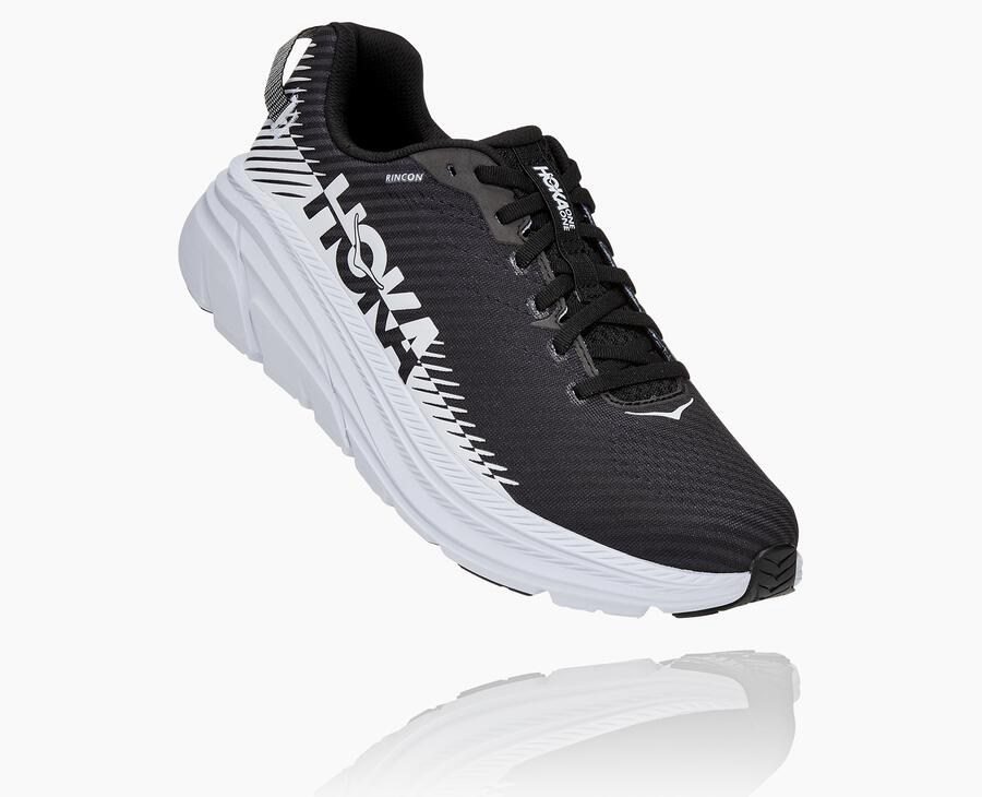 Tenis Hoka One One Masculino Pretas/Branco - Rincon 2 - 465-YFJUXB